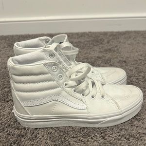 White high top Vans